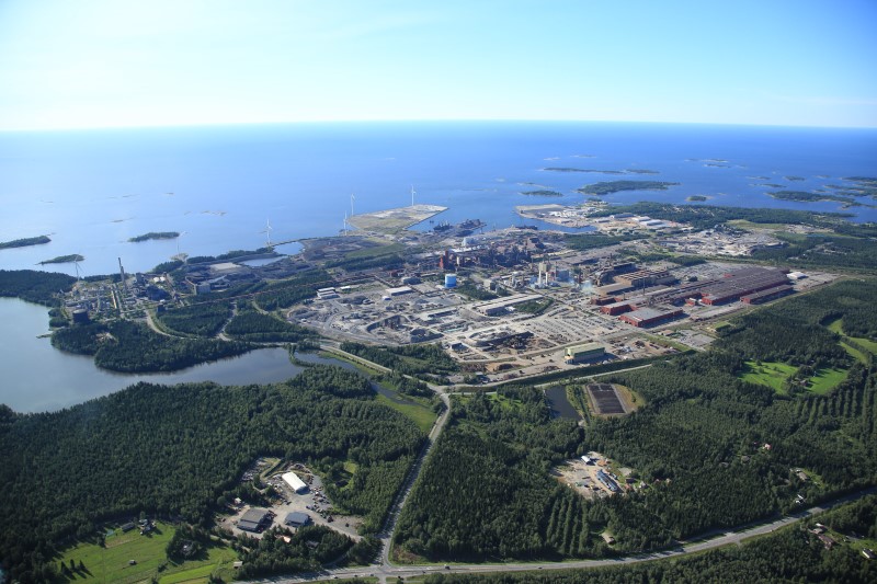 SSAB’s Raahe works from the air